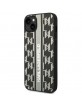 Karl Lagerfeld iPhone 14 Plus Hülle Case Cover Monogram Stripe Grau