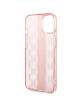 Karl Lagerfeld iPhone 14 Case Monogram Vertical Stripe Pink