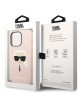 Karl Lagerfeld iPhone 14 Pro Max Case Silicon Karl Head Magsafe Pink