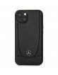 Mercedes iPhone 14 Plus Case Cover Real Leather Urban Line Black