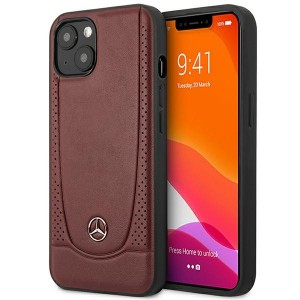 Mercedes iPhone 14 Plus case cover genuine leather Urban Bengale red