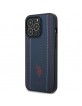 US Polo iPhone 14 Pro Case Cover Stitch navy blue