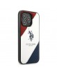 US Polo iPhone 14 Pro Case Cover Embossed Tricolor