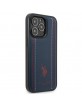 US Polo iPhone 14 Pro Max Case Cover Stitch navy blue