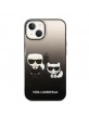 Karl Lagerfeld iPhone 14 Plus Case Cover Karl & Choupette Black