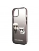 Karl Lagerfeld iPhone 14 Plus Case Cover Karl & Choupette Black