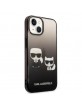 Karl Lagerfeld iPhone 14 Case Cover Karl & Choupette Black