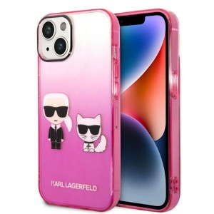 Karl Lagerfeld iPhone 14 Hülle Case Cover Karl & Choupette Pink
