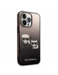 Karl Lagerfeld iPhone 14 Pro Max Hülle Case Cover Karl & Choupette Schwarz