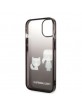 Karl Lagerfeld iPhone 14 Pro Max Hülle Case Cover Karl & Choupette Schwarz