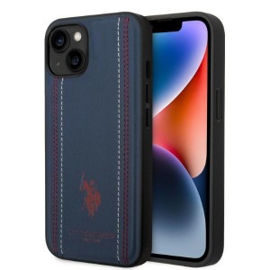 US Polo iPhone 14 Plus Case Cover Stitch navy blue