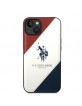 US Polo iPhone 14 / 15 / 13 Hülle Case Cover Embossed Tricolor