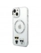 Karl Lagerfeld iPhone 14 Plus Magsafe Case Cover Karl & Choupette Transparent