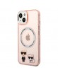 Karl Lagerfeld iPhone 14 Magsafe Hülle Case Cover Karl & Choupette Rosa