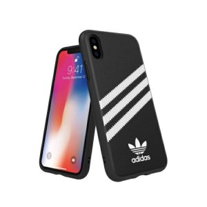 Adidas iPhone XS / X Case Cover PU Molded Black