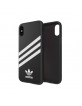 Adidas iPhone XS / X Hülle Case Cover PU Moulded Schwarz