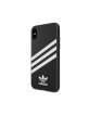 Adidas iPhone XS / X Hülle Case Cover PU Moulded Schwarz