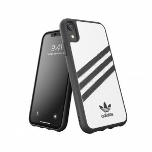 Adidas iPhone XR Hülle Case Cover PU Moulded Weiß