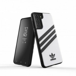 Adidas Samsung S21 Case Cover OR Molded PU White