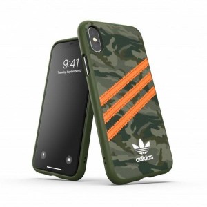 Adidas iPhone XS / X Hülle Case Cover OR Moulded Camo Grün
