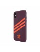 Adidas iPhone XS / X Hülle Case Cover OR Moulded Maroon / Orange