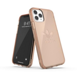 Adidas iPhone 11 Pro Max Case Cover OR PC Big Logo Clear Pink Gold