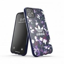 Adidas iPhone 11 Hülle Case Cover OR Snap Trefoil AOP Flower purple