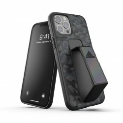 Adidas iPhone 12 Pro Max Hülle Case Cover SP Grip Leopard Schwarz / Grau