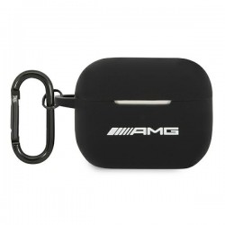 AMG Mercedes AirPods Pro Silicone Hülle Case Cover Big Logo Schwarz