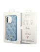 Guess iPhone 14 Pro Max Case Cover 4G Vintage Logo Blue