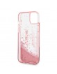 Karl Lagerfeld iPhone 14 Plus Hülle Case Cover Liquid Glitter Big KL Rosa