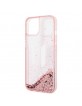 Karl Lagerfeld iPhone 14 Case Cover Liquid Glitter Big KL Pink