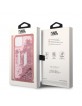 Karl Lagerfeld iPhone 14 Case Cover Liquid Glitter Big KL Pink