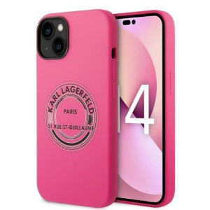 Karl Lagerfeld iPhone 14 Hülle Case Cover Silikon RSG Pink