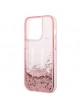 Karl Lagerfeld iPhone 14 Pro Max Case Cover Liquid Glitter Big KL Pink