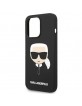Karl Lagerfeld iPhone 14 Pro Max Hülle Case Cover Silicon Karl`s Kopf Schwarz