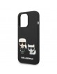Karl Lagerfeld iPhone 14 Pro MagSafe Case Silicone Karl & Choupette Black