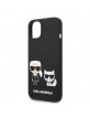 Karl Lagerfeld iPhone 14 / 15 / 13 MagSafe Case Silicone Karl & Choupette Black