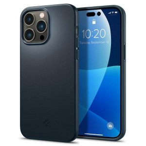 Spigen iPhone 14 Pro Hülle Case Cover Thin Fit Metal Slate