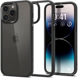 Spigen iPhone 14 Pro Ultra Case Cover Hybrid Matt Schwarz