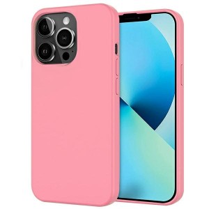 Beline iPhone 14 Pro Hülle Case Cover 1mm Silikon Pink / Rosa
