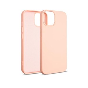Beline iPhone 14 case cover silicone lining rose gold
