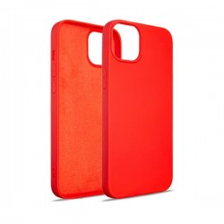 Beline iPhone 14 Plus Hülle Case Cover Silikon Innenfutter Rot