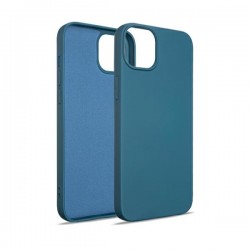 Beline iPhone 14 Plus Hülle Case Cover Silikon Innenfutter Blau