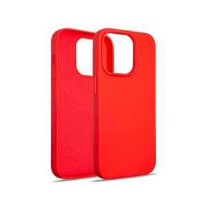Beline iPhone 14 Pro Hülle Case Cover Silikon Innenfutter Rot