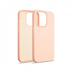 Beline iPhone 14 Pro Hülle Case Cover Silikon Innenfutter Rose Gold