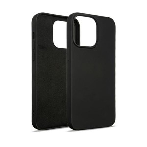 Beline iPhone 14 Pro Max Hülle Case Cover Silikon Innenfutter Schwarz
