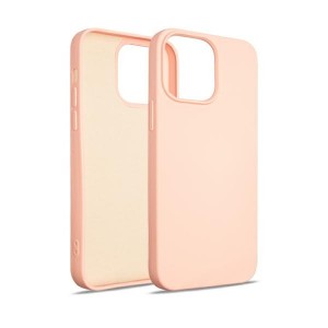 Beline iPhone 14 Pro Max Hülle Case Cover Silikon Innenfutter Rose Gold