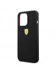 Ferrari iPhone 13 Pro Max Magsafe Case Cover Silicone Metal Logo Black