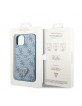 Guess iPhone 13 mini Case Cover 4G Triangle Card Slot Blue